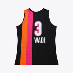 NBA Dwyane Wade Miami Heat 2005-06 Hardwood Classics Authentic Jersey - Black
