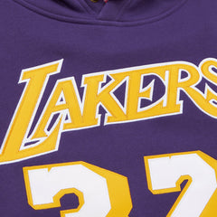 Magic Johnson Los Angeles Lakers Name & Number Hoodie Purple