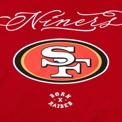 San Francisco 49ers Born x Raised Unisex Fine Line Hoodie Scarlet