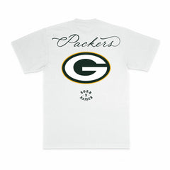 Green Bay Packers Born x Raised Unisex Fine Line T-Shirt White