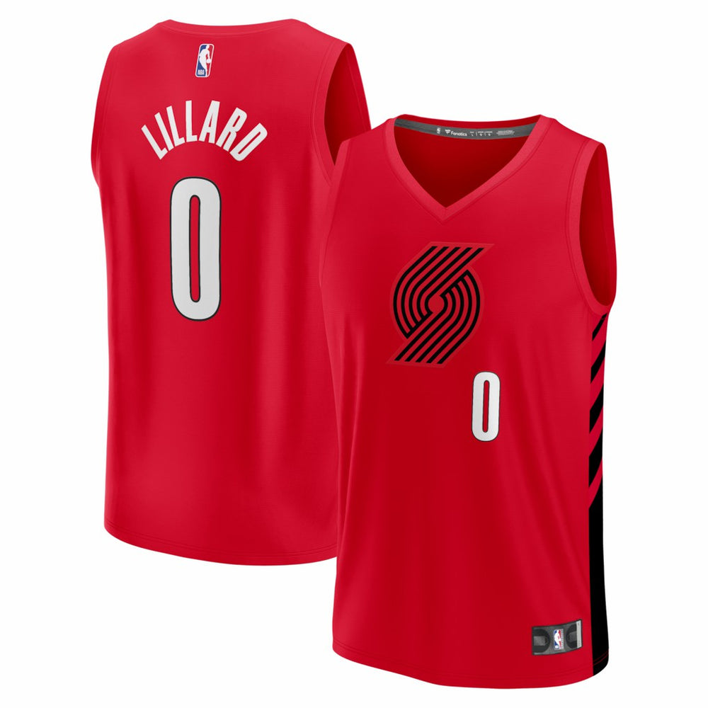 NBA Damian Lillard Portland Trail Blazers Fast Break Replica Jersey - Red - Statement Edition