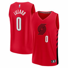 NBA Damian Lillard Portland Trail Blazers Fast Break Replica Jersey - Red - Statement Edition