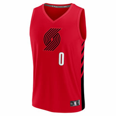 NBA Damian Lillard Portland Trail Blazers Fast Break Replica Jersey - Red - Statement Edition