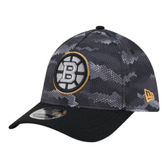 NHL Boston Bruins New Era Zero Dark 39THIRTY Flex Hat - Black