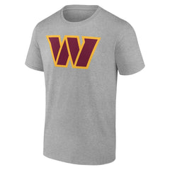 Washington Commanders Team Authentic Personalized Name & Number T-Shirt Gray