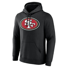 San Francisco 49ers Team Authentic Personalized Name & Number Hoodie Black