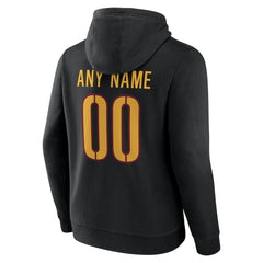 Washington Commanders Team Authentic Personalized Name & Number Hoodie Black