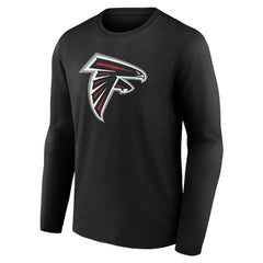 Atlanta Falcons Team Authentic Personalized Name & Number Long Sleeve T-Shirt Black