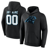 Carolina Panthers Team Authentic Personalized Name & Number Hoodie Black
