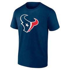 Houston Texans Team Authentic Personalized Name & Number T-Shirt Navy