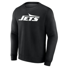 New York Jets Team Authentic Personalized Name & Number Sweatshirt Black