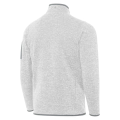Los Angeles Dodgers Antigua Back-to-Back World Series Champions Fortune Quarter-Zip Pullover - Heather Gray Pullover
