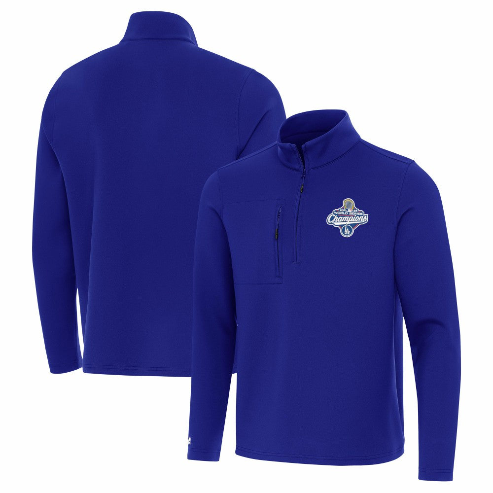 Los Angeles Dodgers Antigua 2025 World Series Champions Insider Quarter-Zip Pullover - Royal Pullover