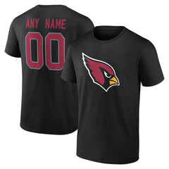 Arizona Cardinals Big & Tall Team Authentic Custom T-Shirt Black