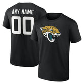 Jacksonville Jaguars Big & Tall Team Authentic Custom T-Shirt Black