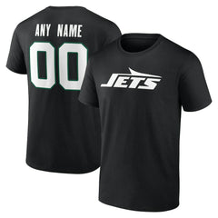 New York Jets Big & Tall Team Authentic Custom T-Shirt Black
