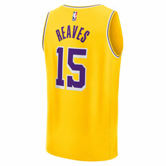 NBA Austin Reaves Los Angeles Lakers Fast Break Replica Jersey - Gold - Icon Edition