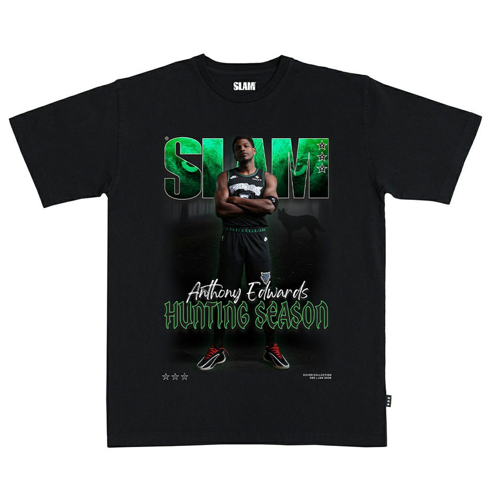 Anthony Edwards Minnesota Timberwolves SLAM Unisex Cover T-Shirt Black