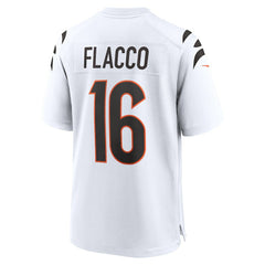 NFL Joe Flacco Cincinnati Bengals Game Jersey - White