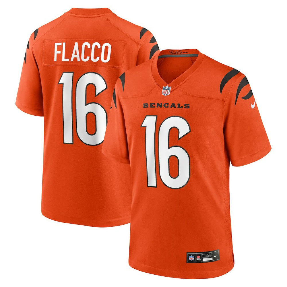 NFL Joe Flacco Cincinnati Bengals Alternate Game Jersey - Orange