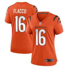 NFL Joe Flacco Cincinnati Bengals Women's Alternate Game Jersey - Orange