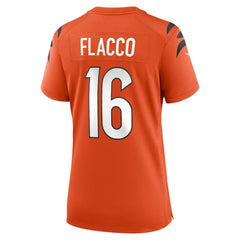 NFL Joe Flacco Cincinnati Bengals Women's Alternate Game Jersey - Orange