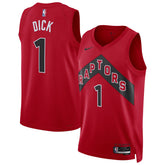 NBA Gradey Dick Toronto Raptors Unisex Swingman Player Jersey - Icon Edition - Red