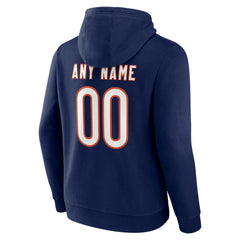 Chicago Bears Big & Tall Team Authentic Custom Hoodie Navy