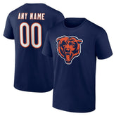 Chicago Bears Big & Tall Team Authentic Custom T-Shirt Navy