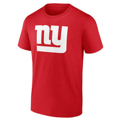 New York Giants Big & Tall Team Authentic Custom T-Shirt Red
