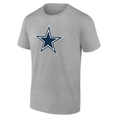 Dallas Cowboys Big & Tall Team Authentic Custom T-Shirt Gray