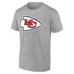Kansas City Chiefs Big & Tall Team Authentic Custom T-Shirt Gray