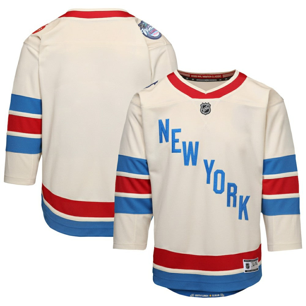 NHL New York Rangers Outerstuff Youth 2026 NHL Winter Classic Premier Jersey - White