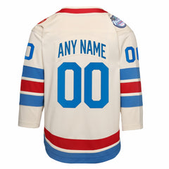 NHL New York Rangers Outerstuff Youth 2026 NHL Winter Classic Premier Custom Jersey - White