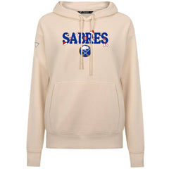 NHL Buffalo Sabres Levelwear Women's Festive Holiday Adorn Hoodie - Khaki