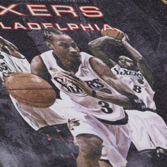 Philadelphia 76ers Hardwood Classics Originals Collection 2000-2001 Team Roster T-Shirt Black