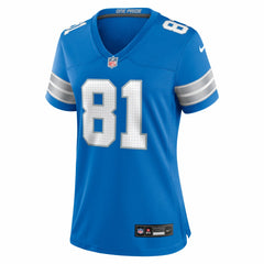 NFL Calvin Johnson Detroit Lions Women's Team Retired Game Jersey - Blue
