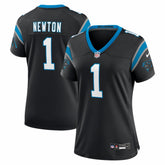 NFL Cam Newton Carolina Panthers Women's Team Retired Game Jersey - Black