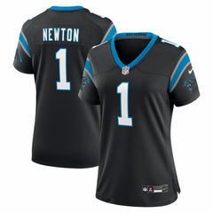 NFL Cam Newton Carolina Panthers Women's Team Retired Game Jersey - Black