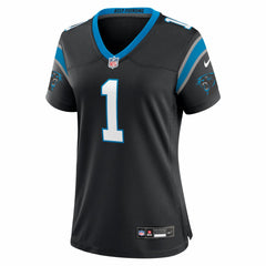 NFL Cam Newton Carolina Panthers Women's Team Retired Game Jersey - Black
