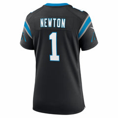 NFL Cam Newton Carolina Panthers Women's Team Retired Game Jersey - Black