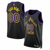 Los Angeles Lakers Unisex 2025/26 City Edition Swingman Custom Jersey Black