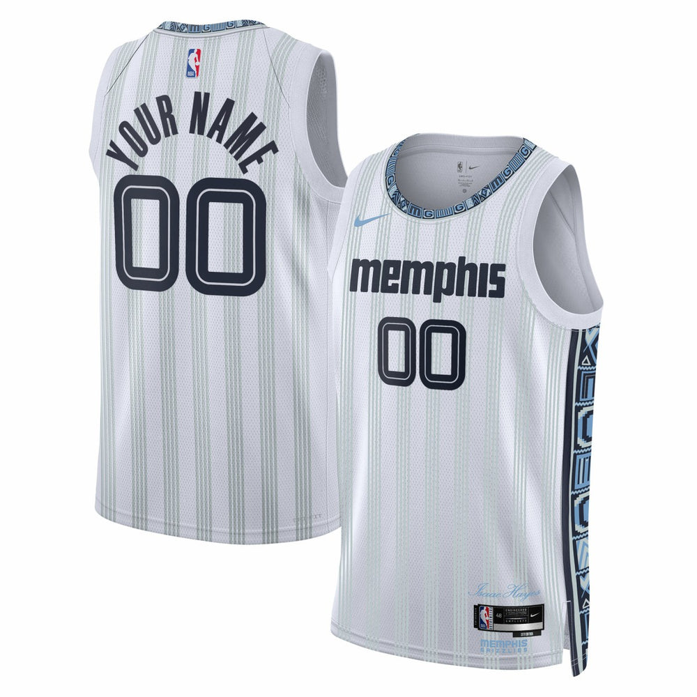 NBA Memphis Grizzlies Unisex 2025/26 City Edition Swingman Custom Jersey - White
