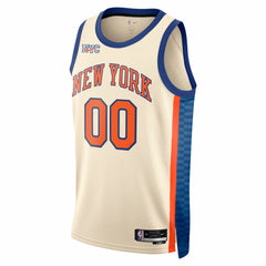 NBA New York Knicks Unisex 2025/26 City Edition Swingman Custom Jersey - Cream
