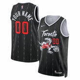 NBA Toronto Raptors Unisex 2025/26 City Edition Swingman Custom Jersey - Black