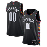 Brooklyn Nets Unisex 2025/26 City Edition Swingman Custom Jersey Black