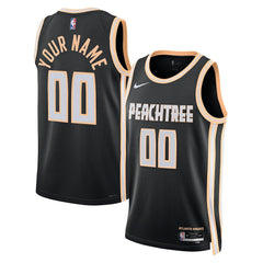 NBA Atlanta Hawks Unisex 2025/26 City Edition Swingman Custom Jersey - Black