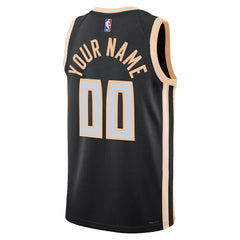 NBA Atlanta Hawks Unisex 2025/26 City Edition Swingman Custom Jersey - Black