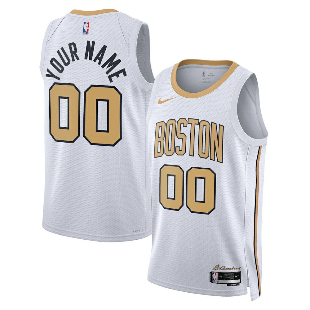 NBA Boston Celtics Unisex 2025/26 City Edition Swingman Custom Jersey - White