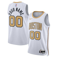 NBA Boston Celtics Unisex 2025/26 City Edition Swingman Custom Jersey - White